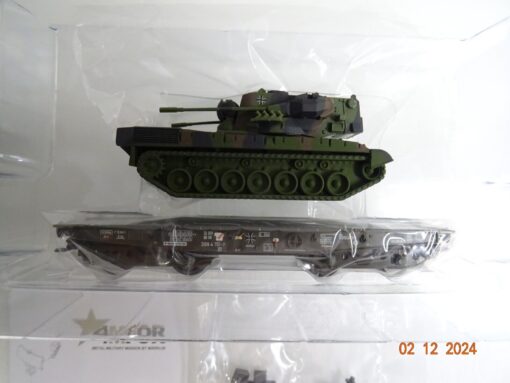 Märklin 4MFOR H0 48712 Flachwagen mit Panzer Gepard der DB in OVP PR4425 – Bild 3