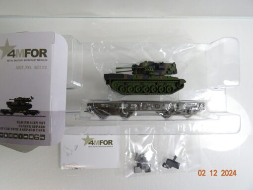 Märklin 4MFOR H0 48712 Flachwagen mit Panzer Gepard der DB in OVP PR4425