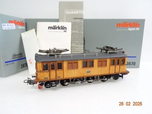 Märklin H0 3670 Schweden E-Lok Litt D 109 Holzlok der SJ in OVP LE9009