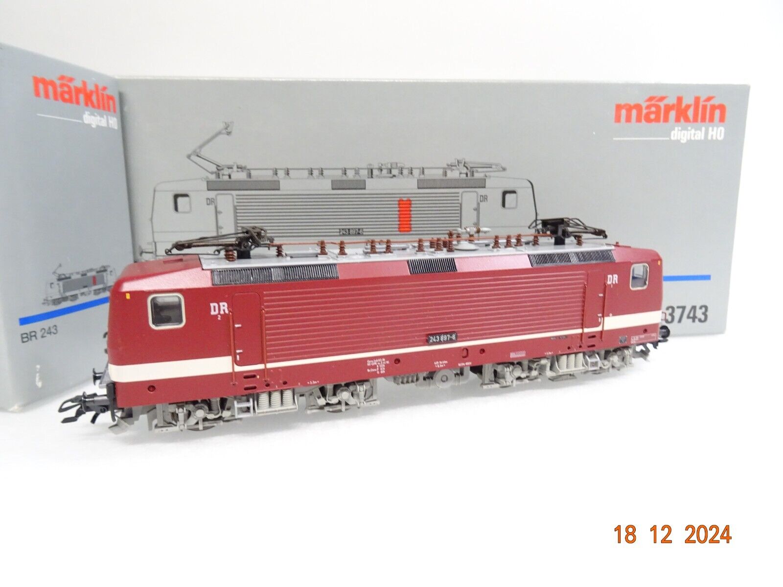 Märklin H0 - 2024 E-Lok E 69 der DB 37477, digital, in OVP