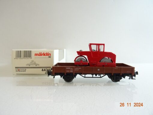 Märklin H0 44241 Niederbordwagen mit Ladung der DB  in OVP PR4160