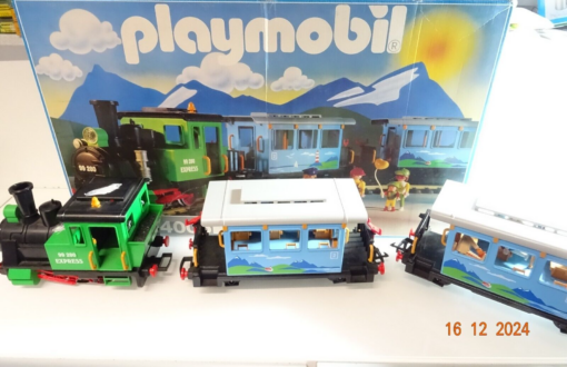 Playmobil Spur G 4005 Dampflok mit 2 Personenwagen siehe Foto in OVP CK4915