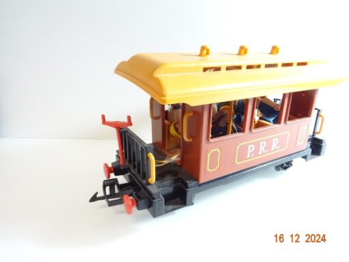 Playmobil Spur G 4120 P.R.R. Westernzug Personenwagen braun Coach in OVP CK4907 – Bild 4