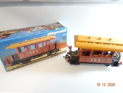 Playmobil Spur G 4120 P.R.R. Westernzug Personenwagen braun Coach in OVP CK4907