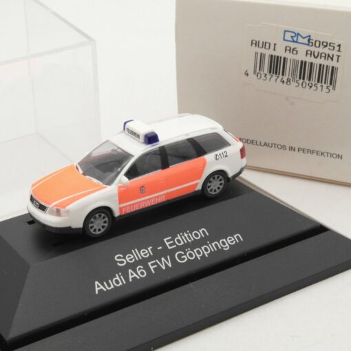 Rietze 1:87 50951 Audi A6 Avant Feuerwehr Göppingen Seller-Edition in OVP RA4361