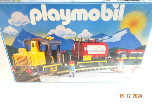 Playmobil Spur G 4024 Güterzug Set mit zwei Wagen siehe Foto in OVP CK4916