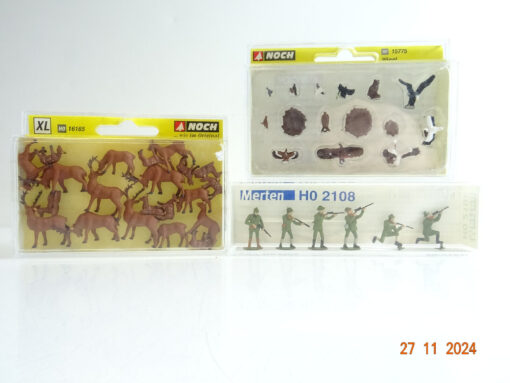 Konvolut H0 Wildtiere Figuren-Sets siehe Fotos in OVP CK4449