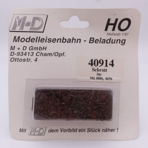 M+D H0 1:87 40914 Modelleisenbahn-Beladung Schrott in OVP EX4549