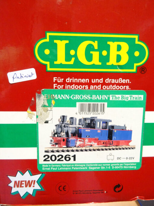 LGB Spur G 20261 Dampflok Nicki & Frank S Top patiniert unbenutzt in OVP LE389 – Bild 8