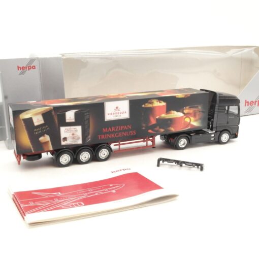 Herpa 1:87 SoMo Scania Sattelzug Marzipan Niederegger Lübeck in OVP RA9434 – Bild 3