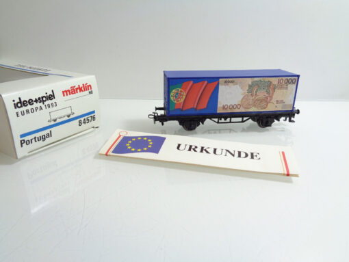 Märklin H0 84576 Containerwagen Europa 1993 Portugal in OVP AR2624