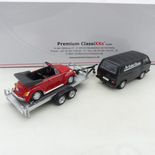 PremiumClassiXXs 1:43 11408 VW T3 Kasten mit Anhänger und Käfer in OVP EX4701 – Bild 3