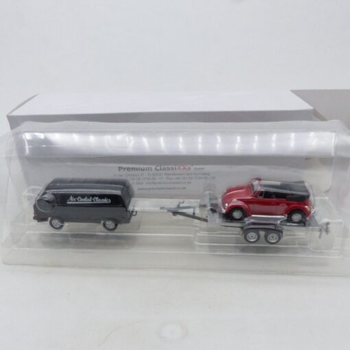 PremiumClassiXXs 1:43 11408 VW T3 Kasten mit Anhänger und Käfer in OVP EX4701 – Bild 4