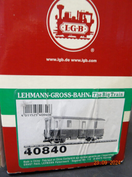 LGB Spur G 40840 Gepäckwagen Alpine Classic Pullmann Express RhB in OVP LE6088 – Bild 5