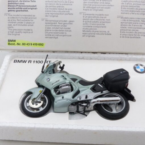 Minichamps 1:24 Werbemodell 80439419692 BMW R 1100 RT metallic in OVP EX4706 – Bild 4